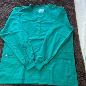 WARM UP SCRUB JACKET GREEN WONDERWINK